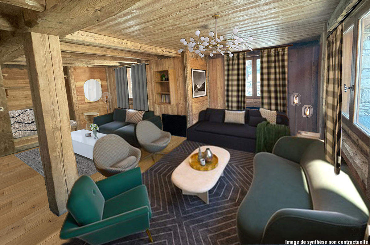 Cosy lounge in Val d'Isère